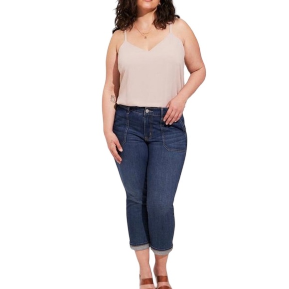 Torrid Women’s Plus Size Tan Sophie Chiffon Swimg Cami Top Size 1X 2X 3X - Picture 3 of 12